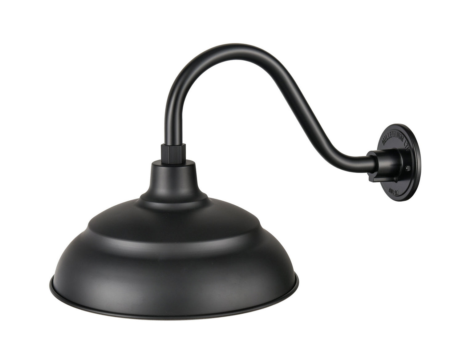 Millennium - LEDRWHS17-SB - LED Warehouse Shade - R Series - Satin Black
