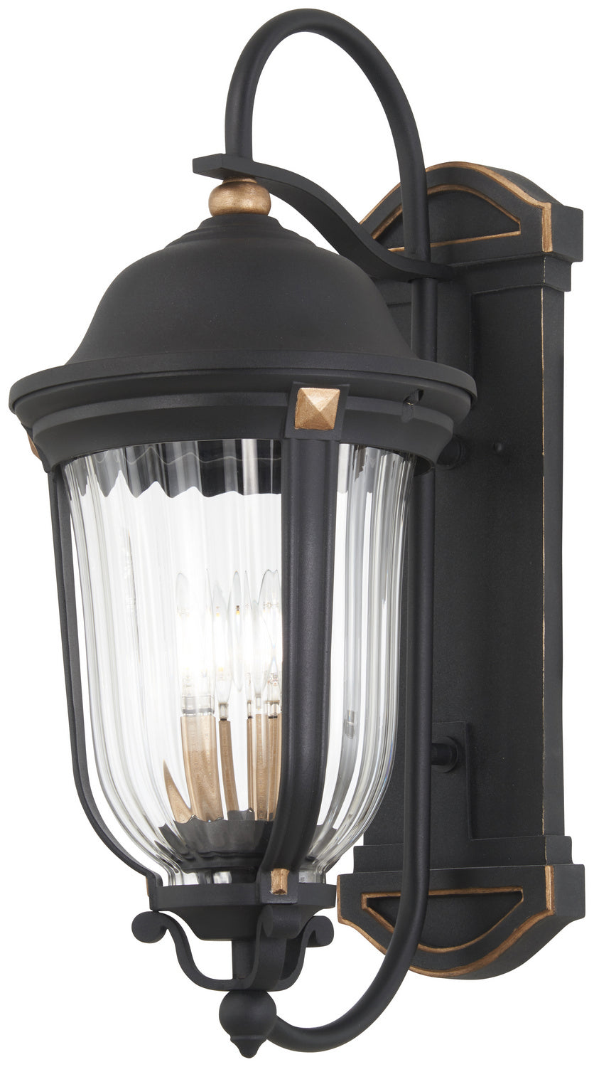 Minka-Lavery - 73234-738 - Four Light Outdoor Wall Mount - Peale Street - Sand Gold And Vermeil Gold