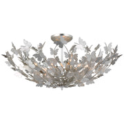 Visual Comfort Signature - JN 4405BSL - LED Semi Flush Mount - Farfalle - Burnished Silver Leaf