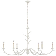 Visual Comfort Signature - JN 5076PW - Six Light Chandelier - Iberia - Plaster White