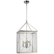 Visual Comfort Signature - JN 5087PN-CG - LED Lantern - Rossi - Polished Nickel