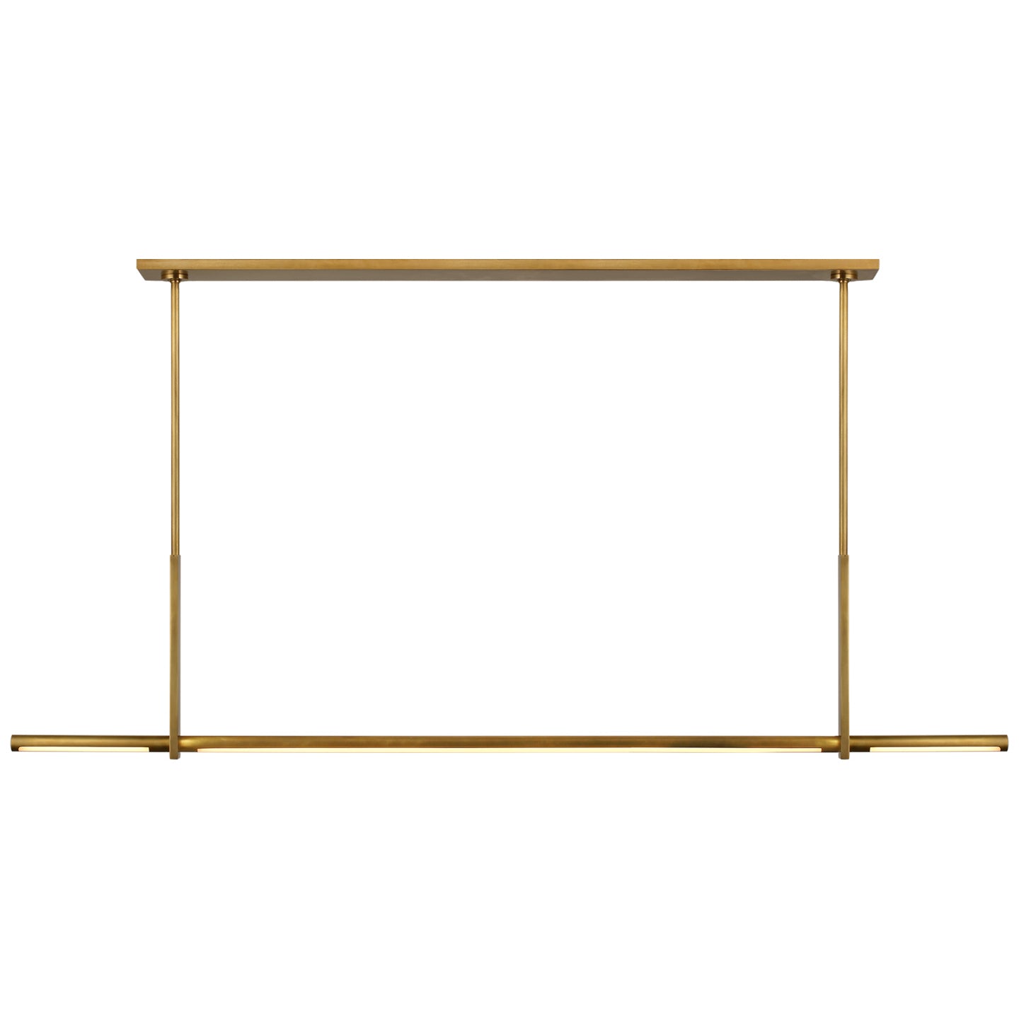 Visual Comfort Signature - KW 5730AB - LED Linear Pendant - Axis - Antique-Burnished Brass