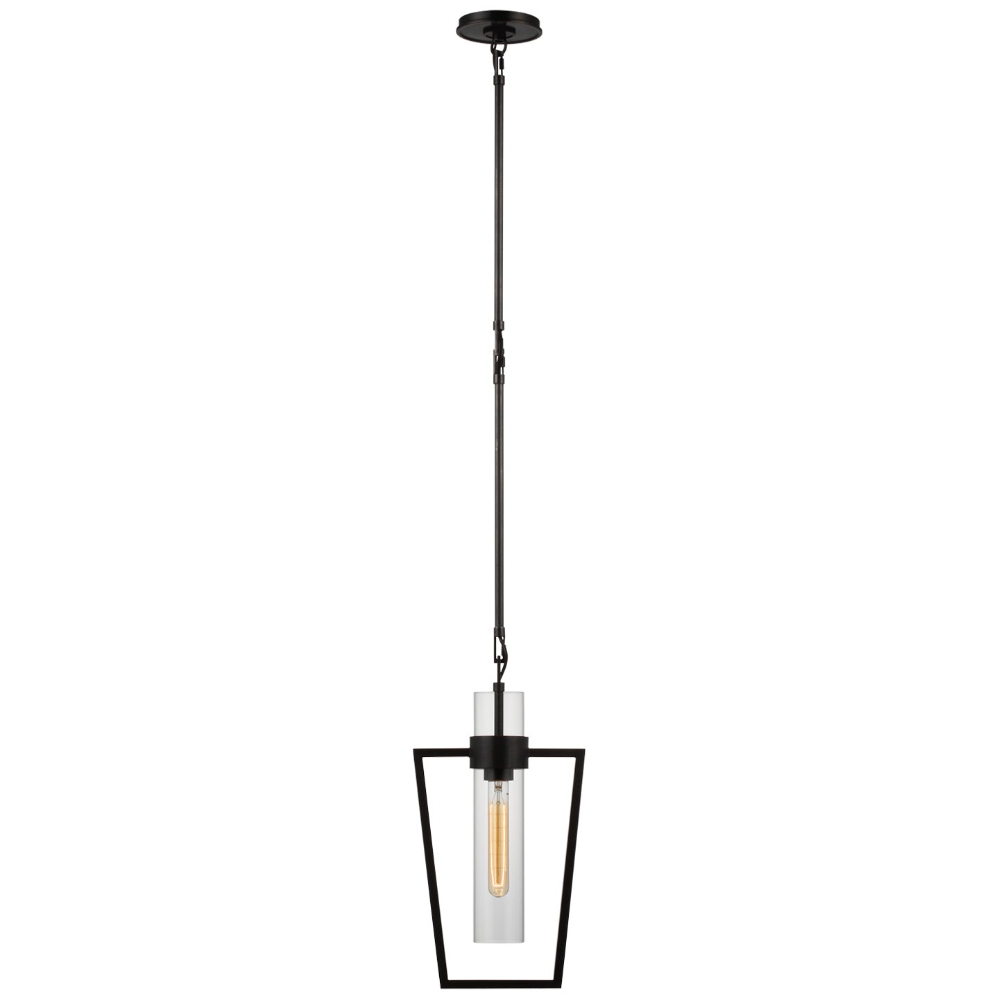 Visual Comfort Signature - S 5676BZ-CG - LED Pendant - Presidio - Bronze