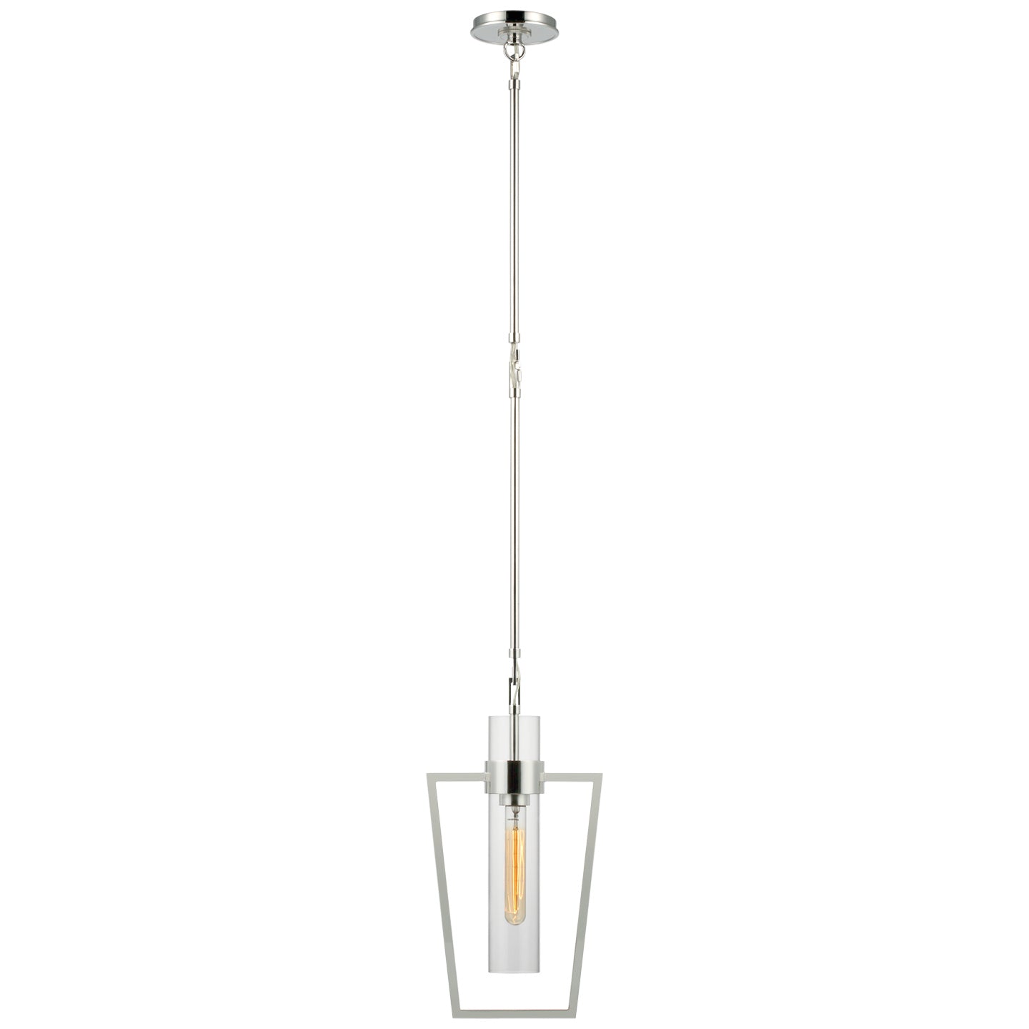 Visual Comfort Signature - S 5676PN-CG - LED Pendant - Presidio - Polished Nickel