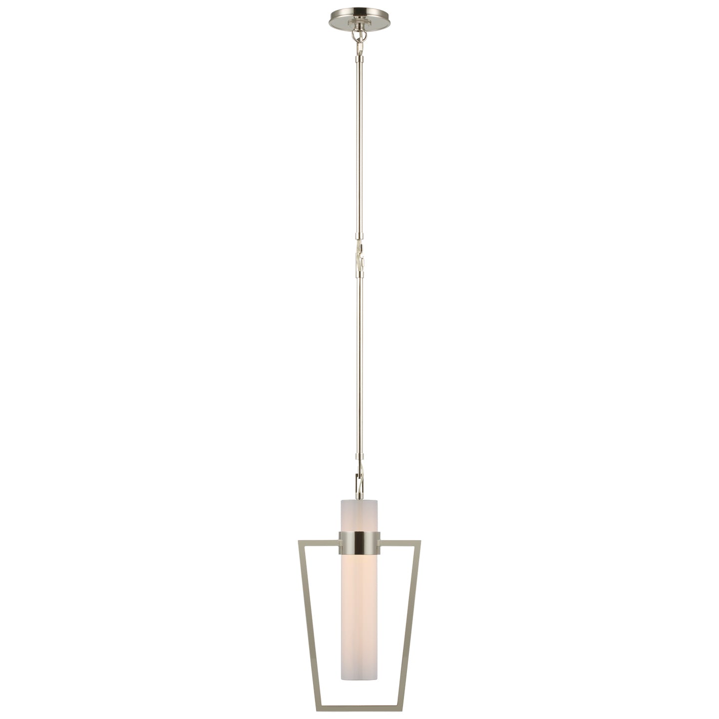 Visual Comfort Signature - S 5676PN-WG - LED Pendant - Presidio - Polished Nickel