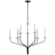 Visual Comfort Signature - S 5752AI - LED Chandelier - Belfair - Aged Iron