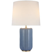Visual Comfort Signature - TOB 3687PBC-L - LED Table Lamp - Minx - Polar Blue Crackle