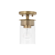 Capital Lighting - 246811AD-532 - One Light Semi-Flush Mount - Mason - Aged Brass