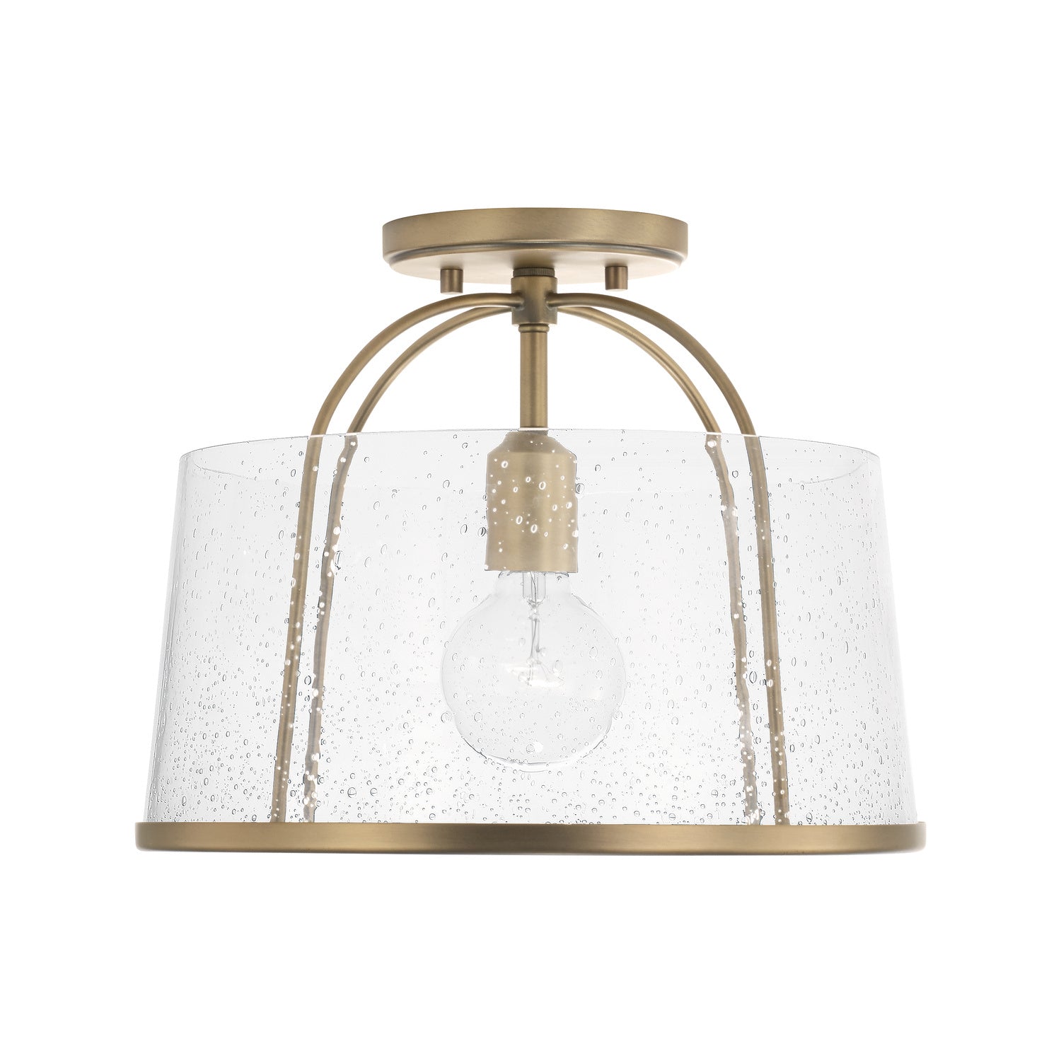 Capital Lighting - 247011AD - One Light Semi-Flush Mount - Madison - Aged Brass