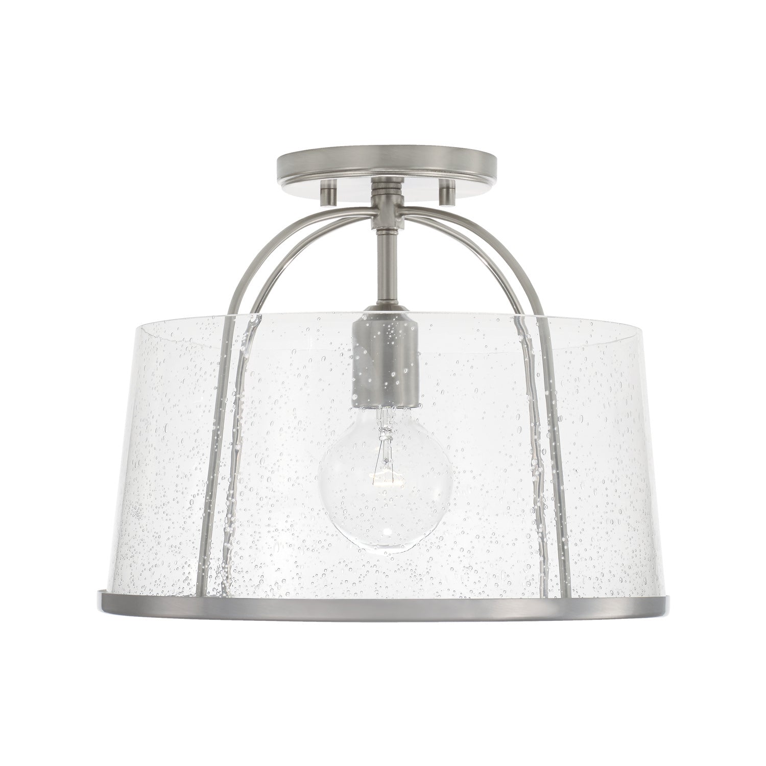 Capital Lighting - 247011BN - One Light Semi-Flush Mount - Madison - Brushed Nickel