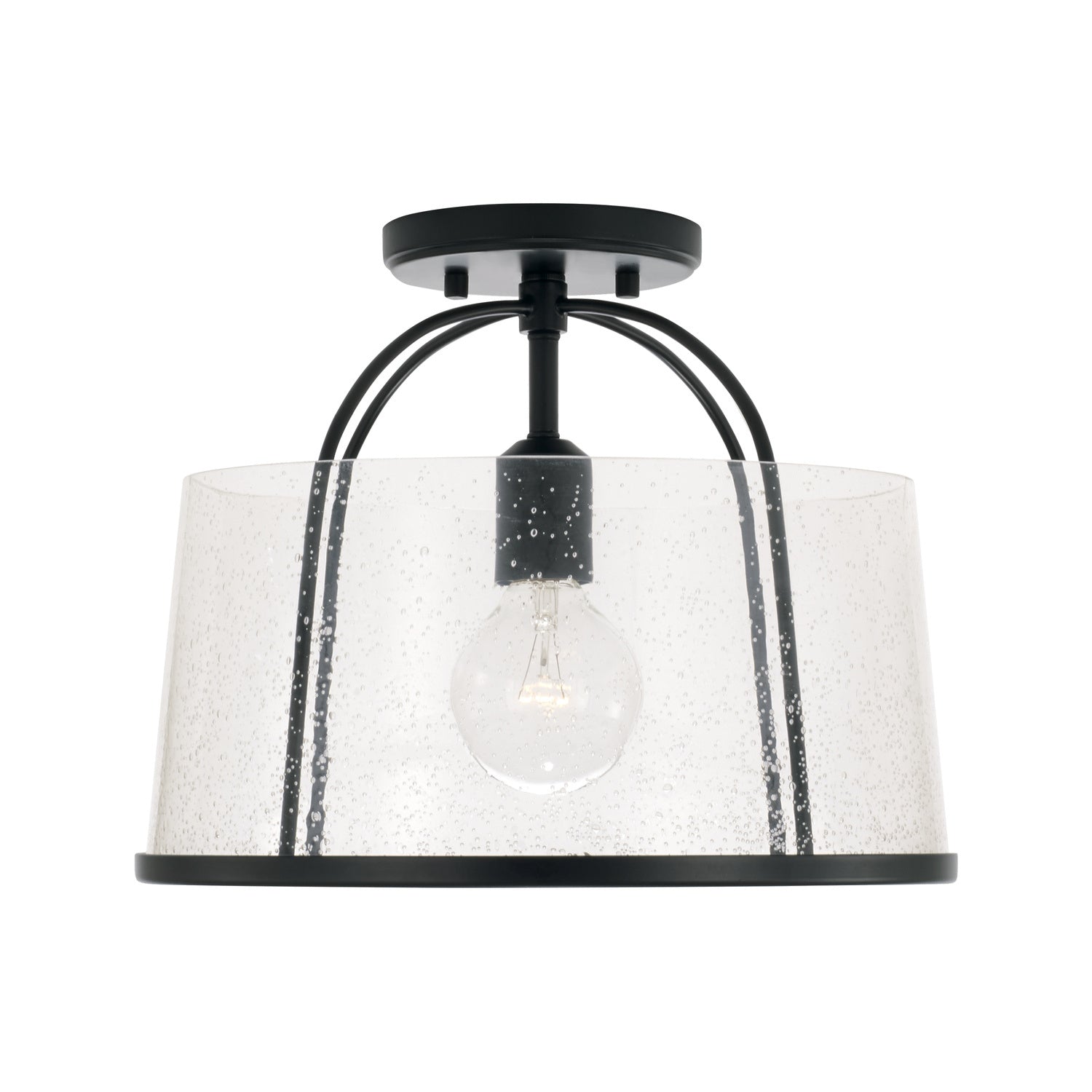 Capital Lighting - 247011MB - One Light Semi Flush Mount - Madison - Matte Black