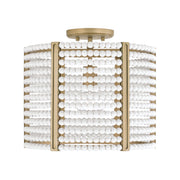 Capital Lighting - 247111AP - One Light Semi Flush Mount - Brynn - Aged Brass Painted