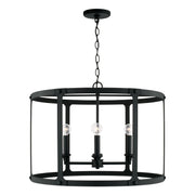 Capital Lighting - 344941BI - Four Light Pendant - Brennen - Black Iron