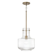 Capital Lighting - 345111AD - One Light Pendant - Nyla - Aged Brass
