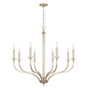 Capital Lighting - 444881BS - Eight Light Chandelier - Breigh - Brushed Champagne