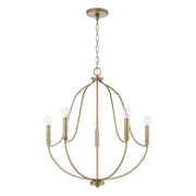 Capital Lighting - 447051AD - Five Light Chandelier - Madison - Aged Brass