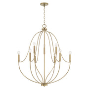 Capital Lighting - 447091AD - Nine Light Chandelier - Madison - Aged Brass