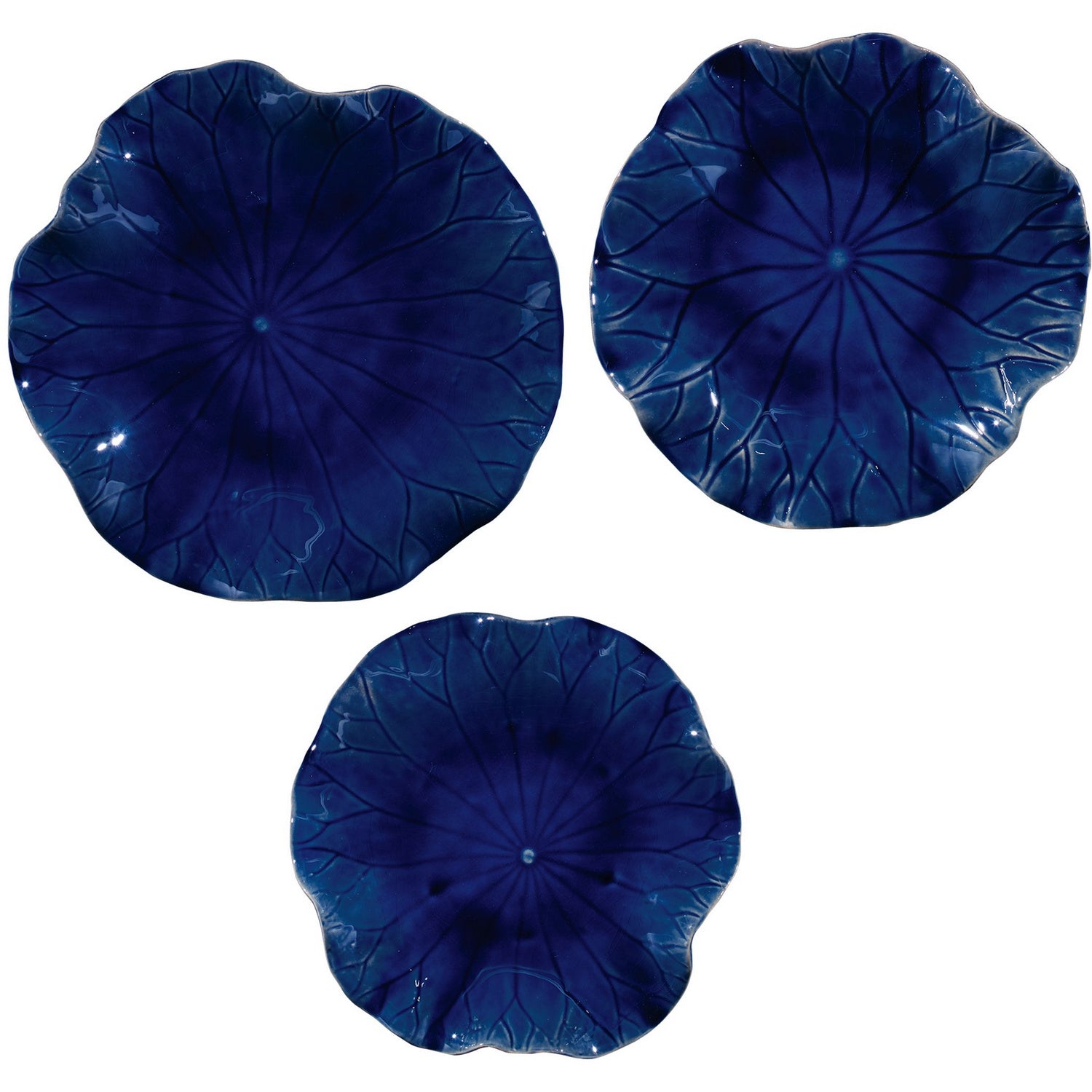 Uttermost - 04253 - Wall Decor, S/3 - Abella - Cobalt Blue