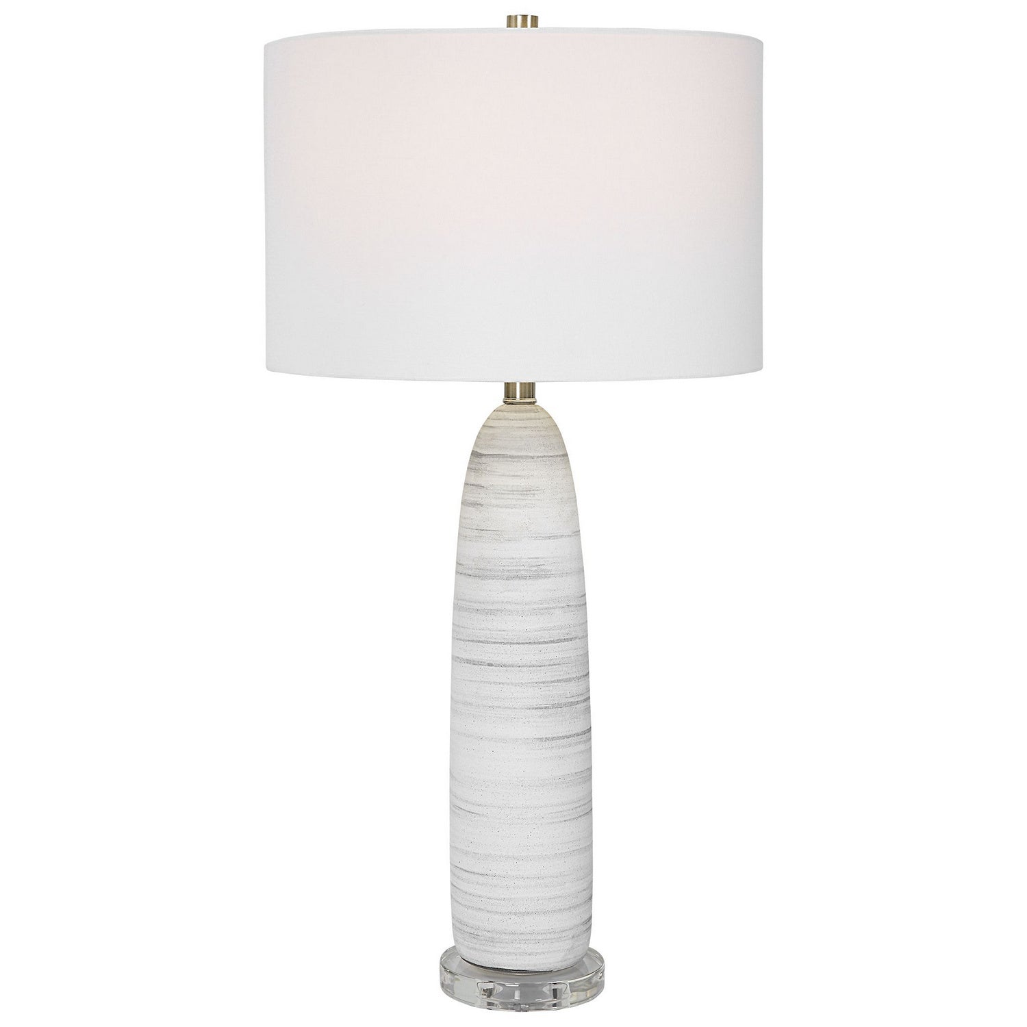 Uttermost - 30004-1 - One Light Table Lamp - Levadia - Brushed Nickel