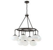 Meridian - M10098ORB - Nine Light Chandelier - Oil Rubbed Bronze