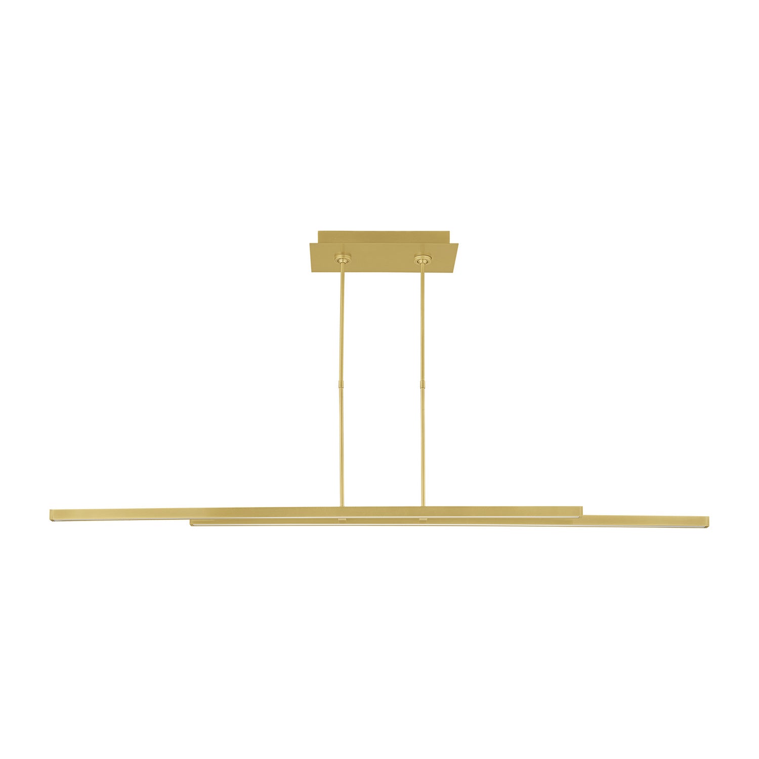 Visual Comfort Modern - 700LSSTG260NB-LED927 - LED Linear Suspension - Stagger - Natural Brass