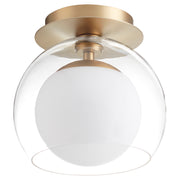 Quorum - 3626-9-80 - One Light Ceiling Mount - Jasper - Aged Brass