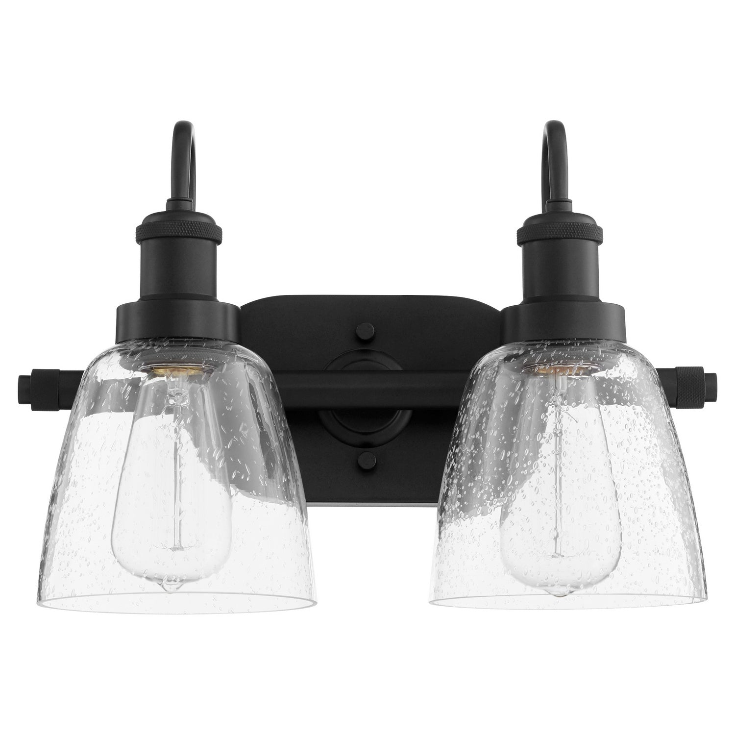Quorum - 508-2-59 - Two Light Vanity - Hollis - Matte Black