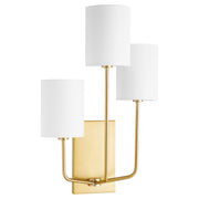 Quorum - 557-3-80 - Three Light Wall Mount - Harmony - Aged Brass