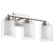Quorum - 582-3-65 - Three Light Vanity - Cameron - Satin Nickel