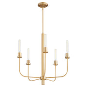 Quorum - 612-5-80 - Five Light Chandelier - Sheridan - Aged Brass