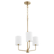 Quorum - 657-3-80 - Three Light Chandelier - Harmony - Aged Brass