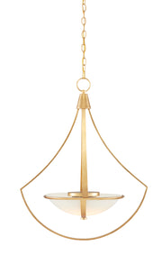 Currey and Company - 9000-0861 - One Light Chandelier - Contemporary Gold Leaf