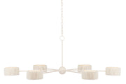 Currey and Company - 9000-0865 - Six Light Chandelier - White