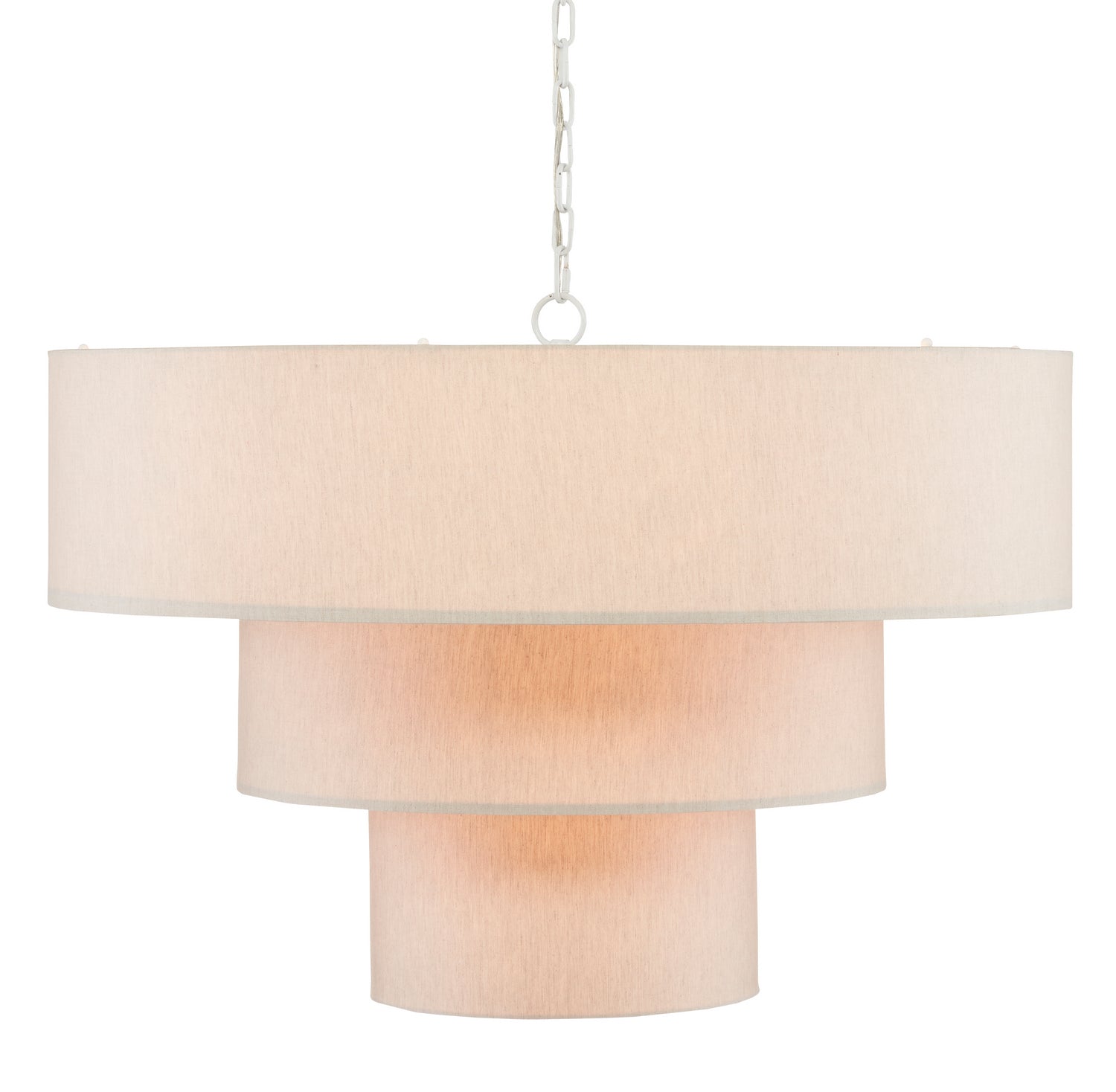 Currey and Company - 9000-0866 - Nine Light Chandelier - White/Linen