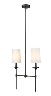 Z-Lite - 3033-2L-MB - Two Light Linear Chandelier - Emily - Matte Black