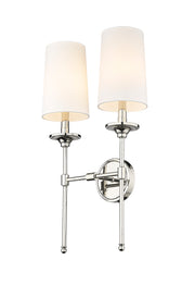 Z-Lite - 3033-2S-PN - Two Light Wall Sconce - Emily - Polished Nickel