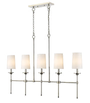 Z-Lite - 3033-5L-PN - Five Light Linear Chandelier - Emily - Polished Nickel