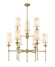 Z-Lite - 3033-9RB - Nine Light Chandelier - Emily - Rubbed Brass