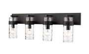 Z-Lite - 3035-4V-MB - Four Light Vanity - Fontaine - Matte Black