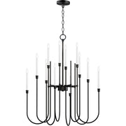 Maxim - 11286BK - 12 Light Chandelier - Tux - Black