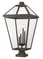 Z-Lite - 579PHXLXS-SQPM-ORB - Four Light Outdoor Pier Mount - Talbot - Oil Rubbed Bronze