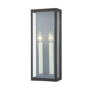 Troy Lighting - B1032-TBK/WZN - Two Light Outdoor Wall Sconce - Vail - Texture Black/Weathered Zinc