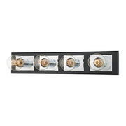 Troy Lighting - B3544-PC/SBK - Four Light Bath Bracket - Runyan - Polished Chrome/Soft Black