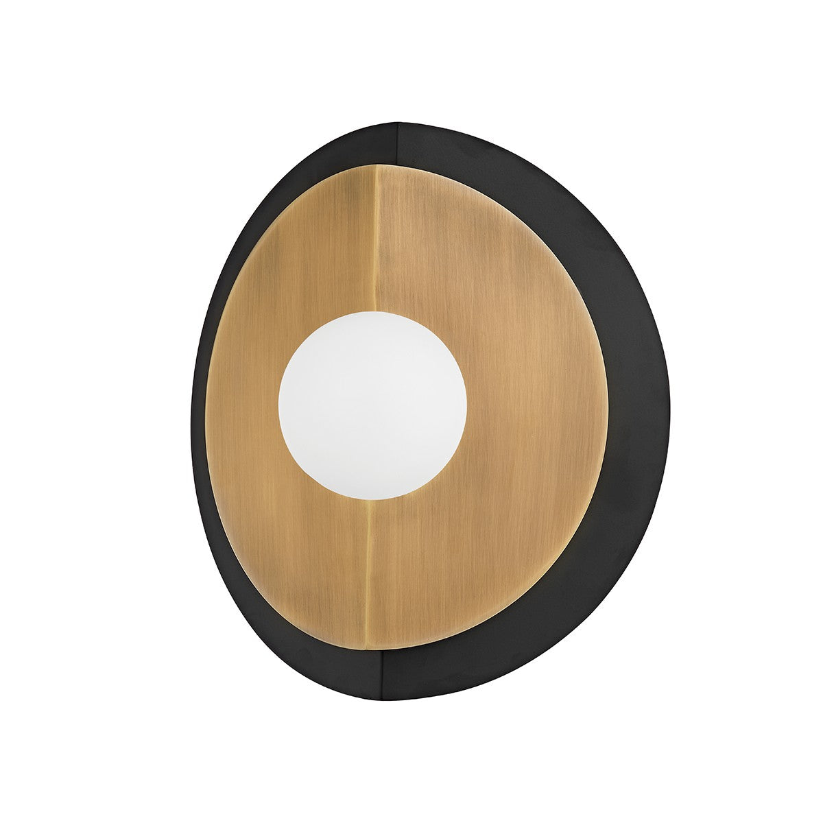 Troy Lighting - B4221-PBR/SBK - One Light Wall Sconce - Larson - Patina Brass/Soft Black