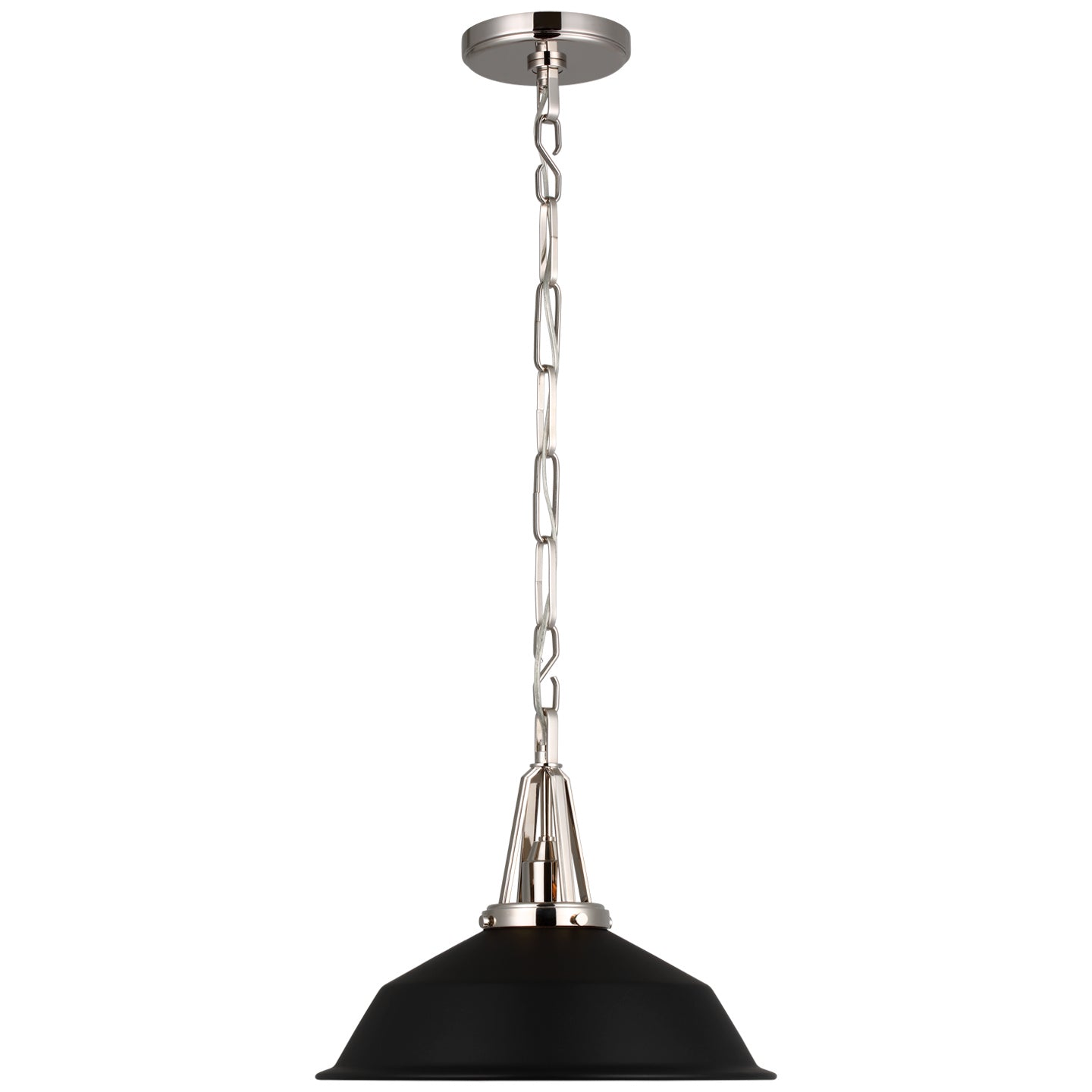 Visual Comfort Signature - CHC 5461PN-BLK - LED Pendant - Layton - Polished Nickel