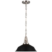 Visual Comfort Signature - CHC 5461PN-BLK - LED Pendant - Layton - Polished Nickel