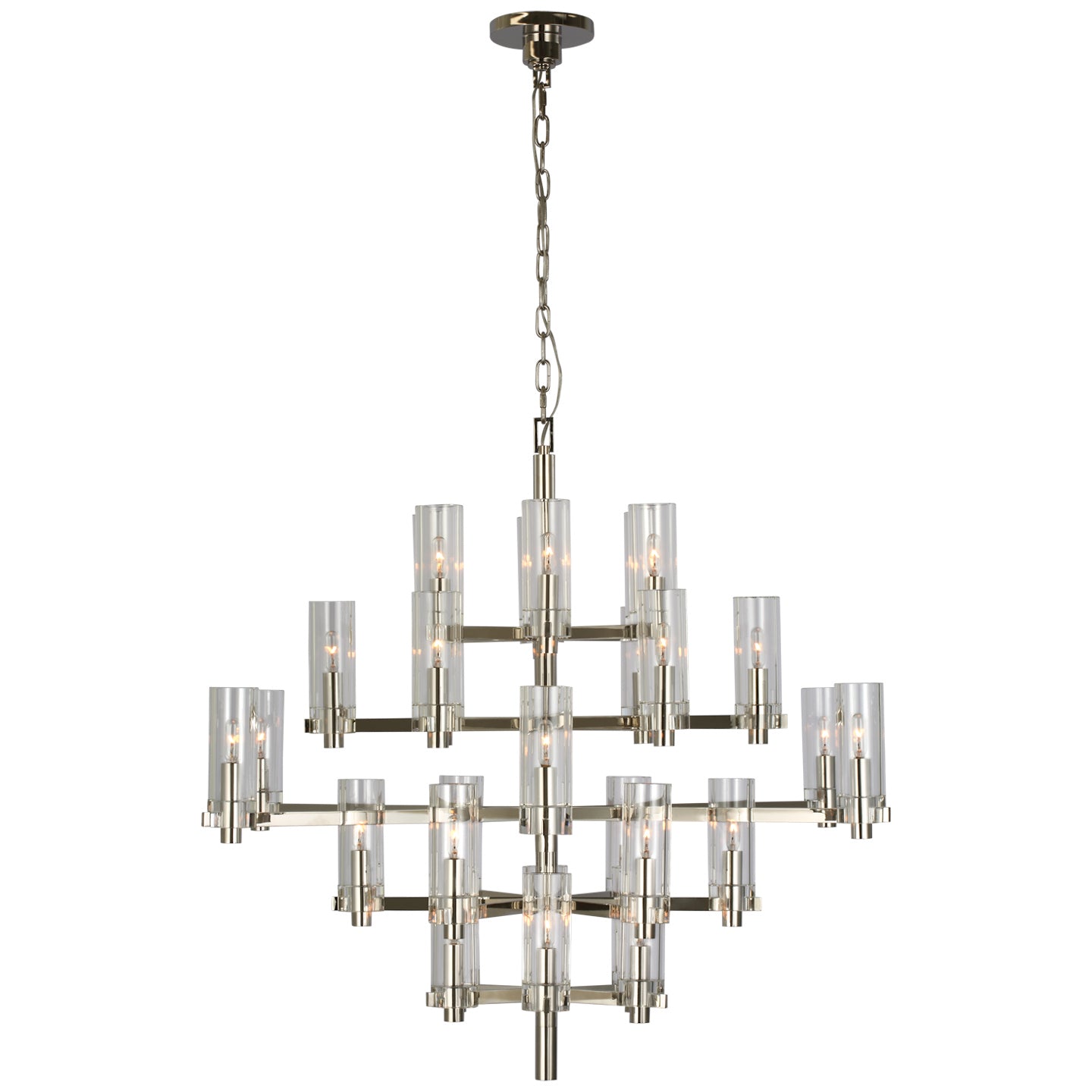 Visual Comfort Signature - CHC 5632PN-CG - LED Chandelier - Sonnet - Polished Nickel