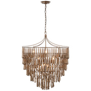 Visual Comfort Signature - JN 5132ABL - LED Chandelier - Vacarro - Antique Bronze Leaf