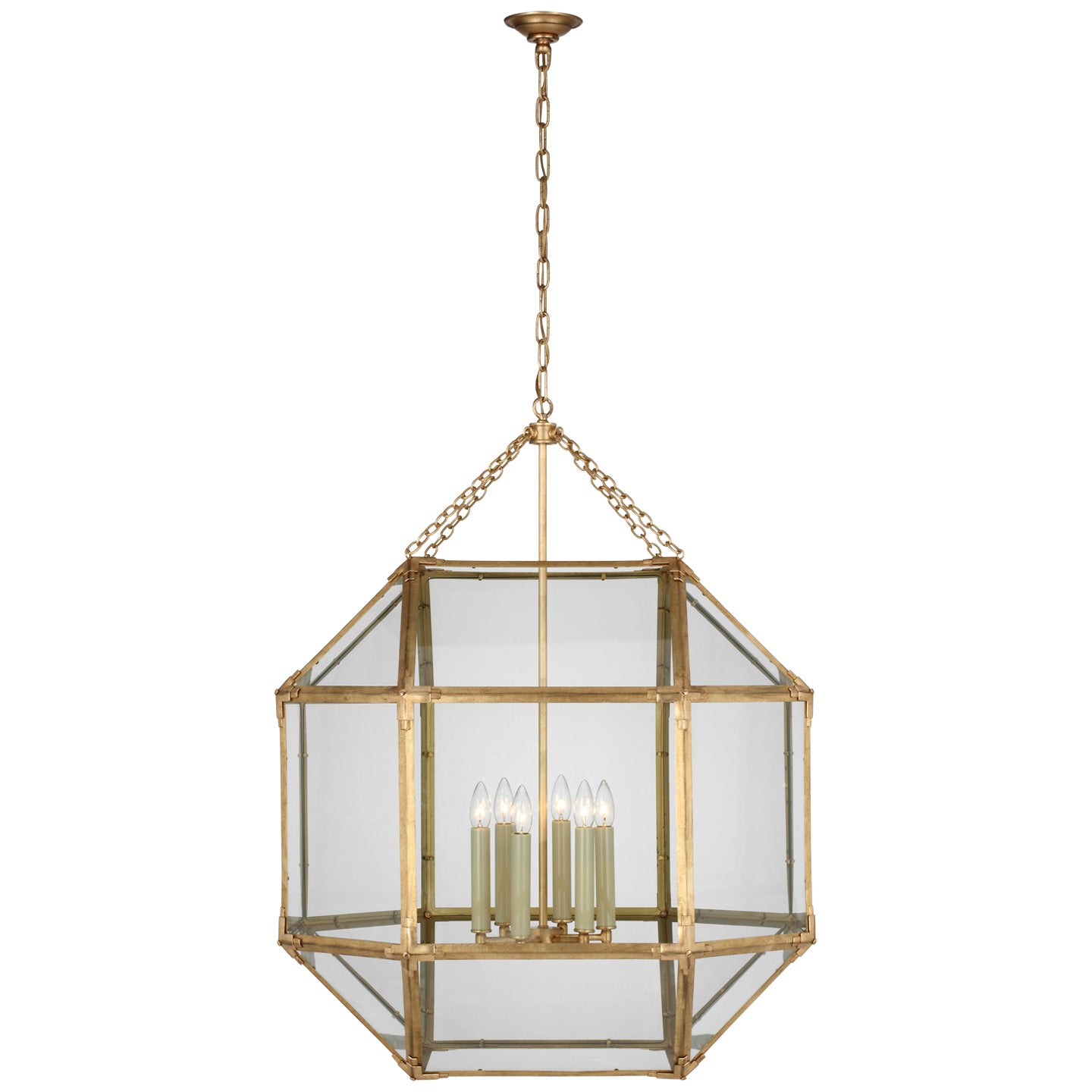 Visual Comfort Signature - SK 5034GI-CG - LED Lantern - Morris - Gilded Iron