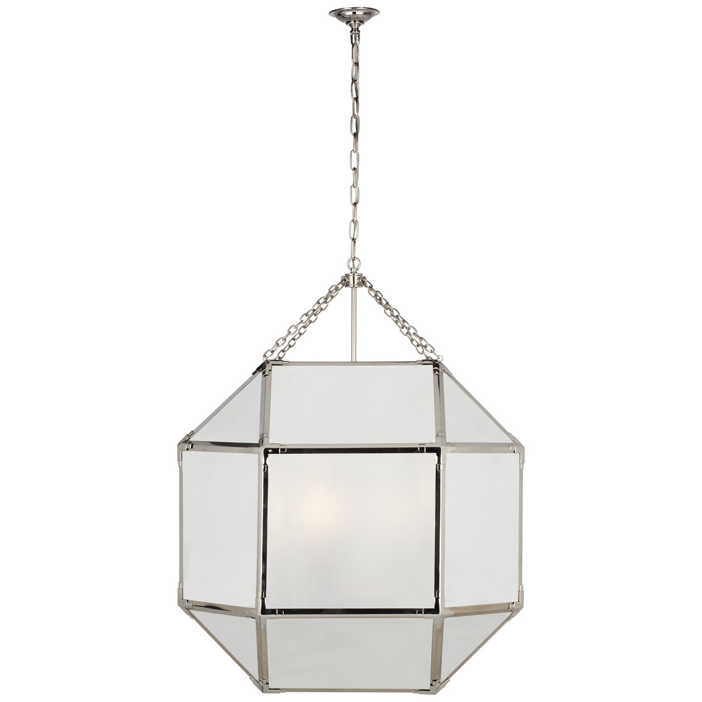 Visual Comfort Signature - SK 5034PN-FG - LED Lantern - Morris - Polished Nickel